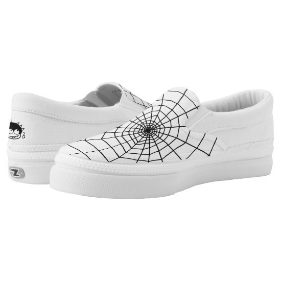 Spider Web Spider Slip On Sneakers Halloween