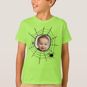 Spider web spiderweb spooky fun custom photo T-Shirt