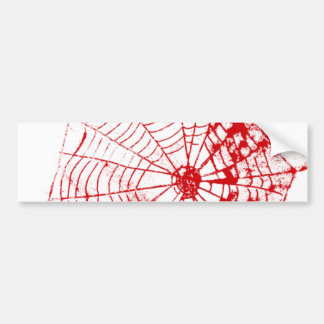 Spider Web The MUSEUM Zazzle Red Web Bumper Sticker