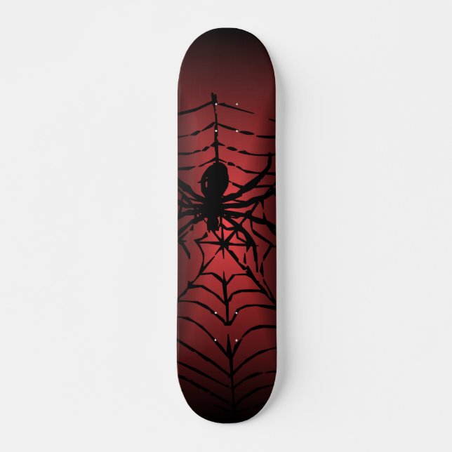 Spider web with spider skateboard deck (Front)