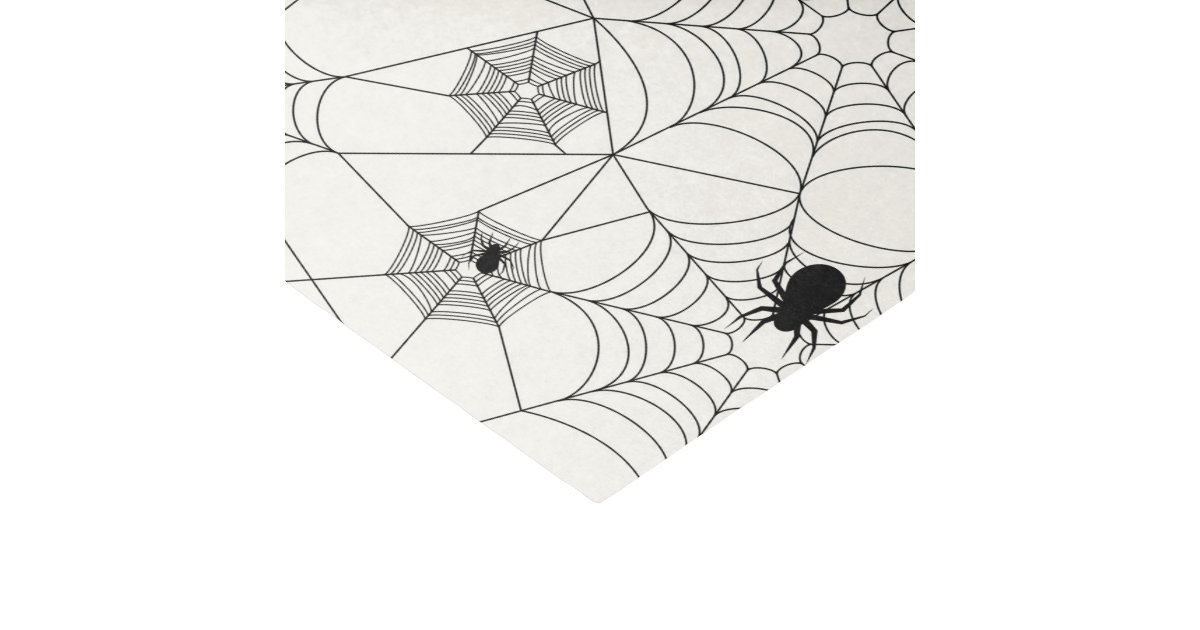 Spider Webs Halloween Pattern Tissue Paper | Zazzle
