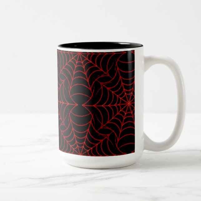 Spider Webs Pattern Coffee Mug (Right)