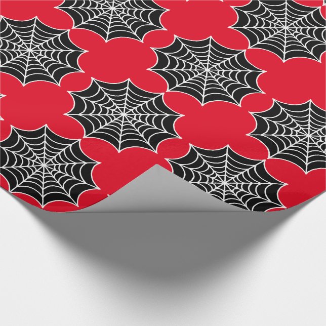 Spider Webs Wrapping Paper (Corner)