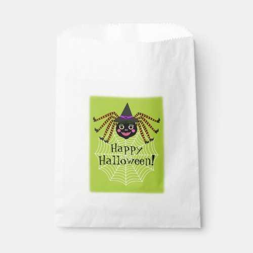 Spider Witch Halloween Party Favor Bag
