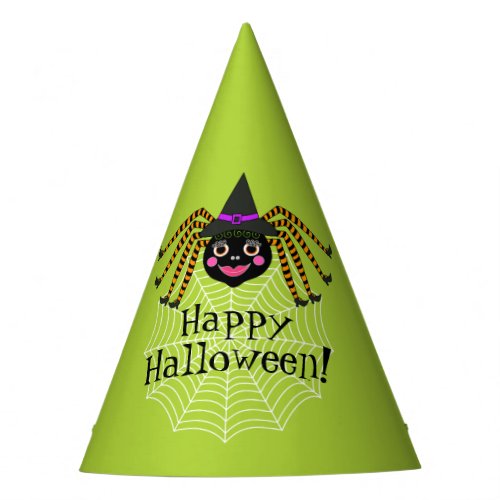 Spider Witch Halloween Party Hat