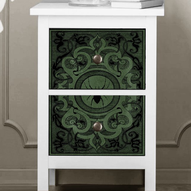 Spider Witch | Sage Green Spiderweb Flourish Tissue Paper (Creator Uploaded)