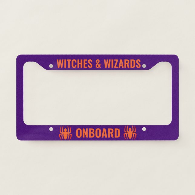 Spider Witches & Wizard Custom License Plate Lice Frame (Front)