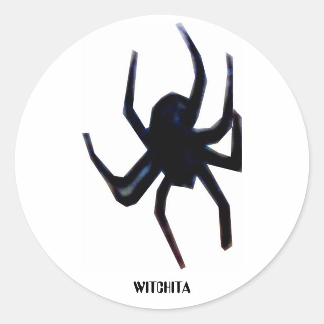 spider, WITCHITA Classic Round Sticker (Front)
