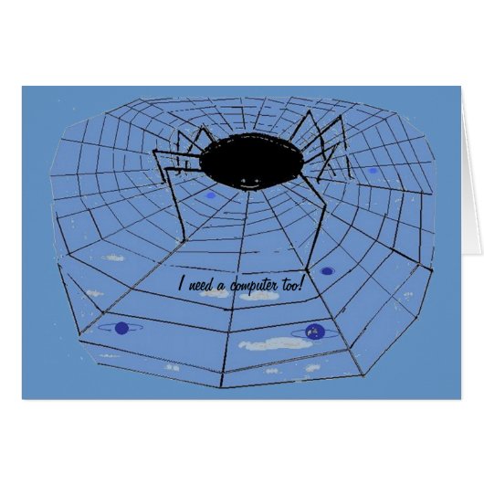 Spider with a www. cards (Front Horizontal)