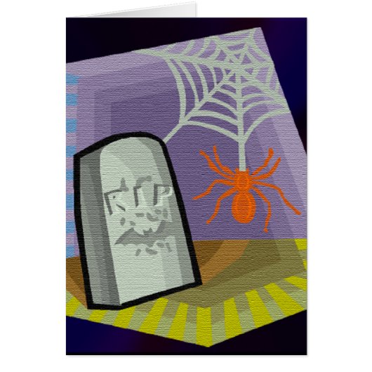 Spider with Web & RIP Marker Cards (Front)