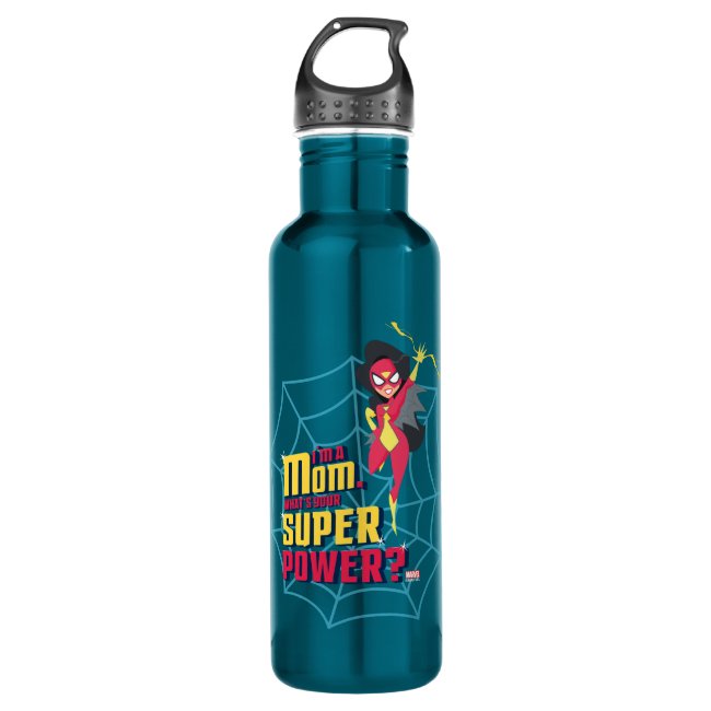 Spider-Woman I'm A Mom Stainless Steel Water Bottle