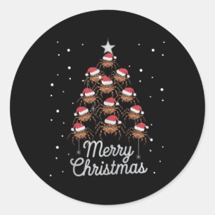 Spider Xmas Tree Spiders Christmas Tree Tank Top1  Classic Round Sticker