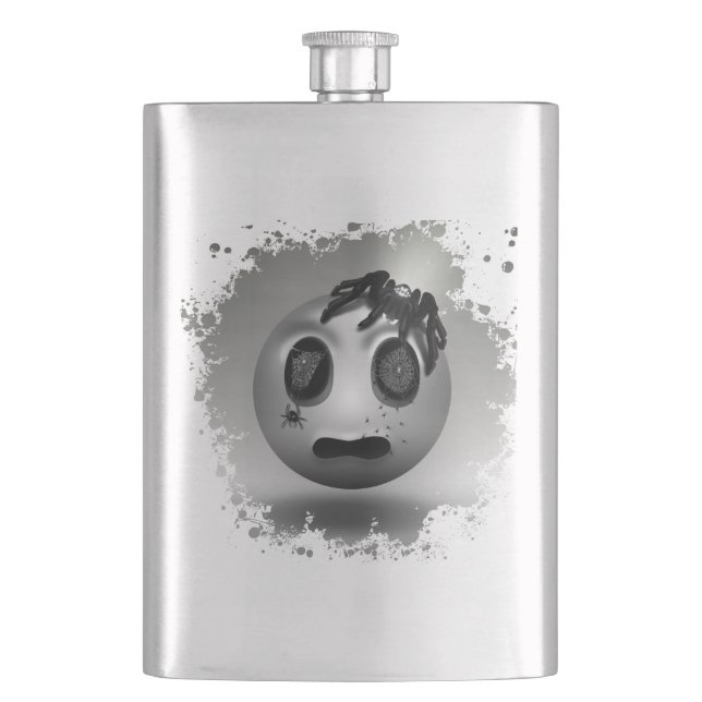 Spidermoji Flashlight Flask (Front)