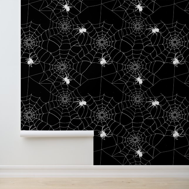Spiders and Cobwebs Creepy Halloween Wallpaper (Application)