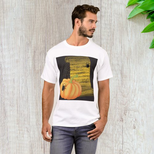 Spiders And Pumpkin T_Shirt