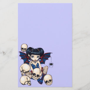 "Spiders and Skulls" Stationery