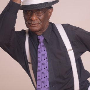 Spiders and Spider webs Halloween Purple Neck Tie