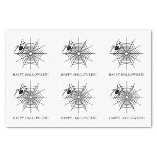 Spiders And Spiderweb Simple Happy Halloween Tissue Paper