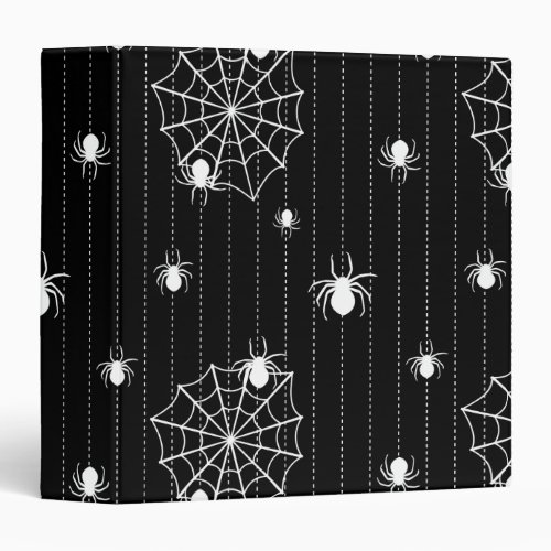Spiders and web background binder