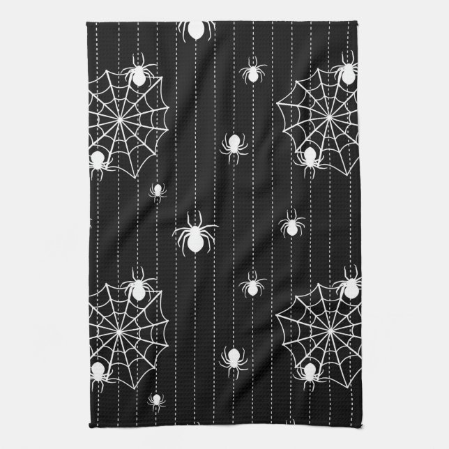 Spiders and web background towel (Vertical)
