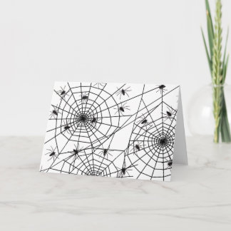 Spiders and Webs, Halloween Greeting Card