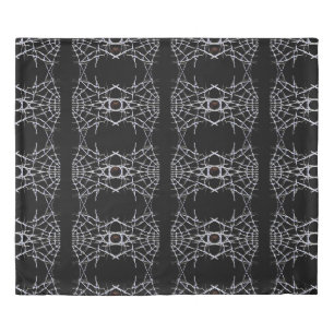 Spiders and Webs Patterns King Duvet Cover