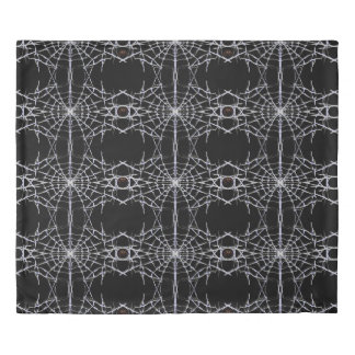 Spiders and Webs Patterns King Duvet Cover