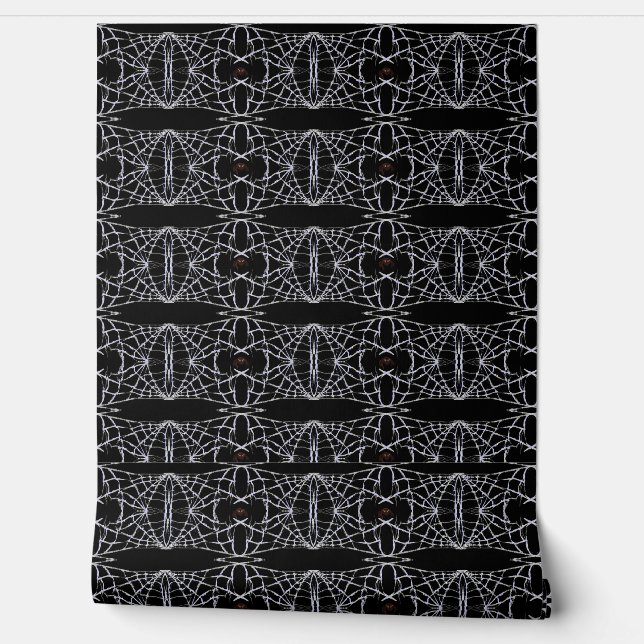 Spiders and Webs Patterns Wallpaper (Unrolling)