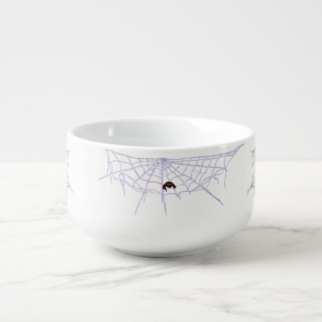 Spiders and Webs Soup Mug (Front)