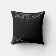 Spiders and Webs Throw Pillow