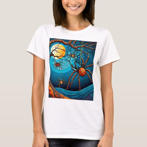 Spiders at night T_Shirt
