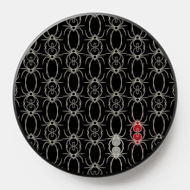Spiders - Bat Black and Bone White PopSocket | Zazzle