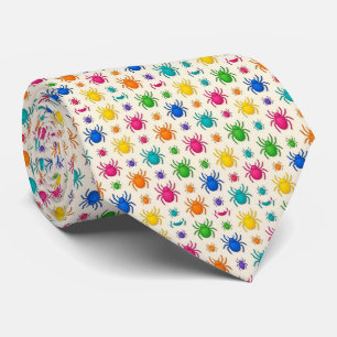 Spiders Faux Silk Insect Enthusiast Neck Tie