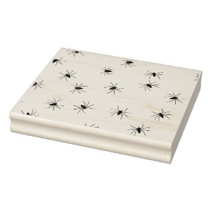 Spiders galore illustration art stamp