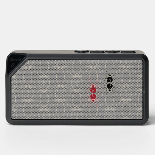Spiders - Ghost Grey and Bone White Bluetooth Speaker (Front)