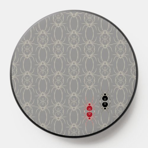 Spiders _ Ghost Grey and Bone White PopSocket