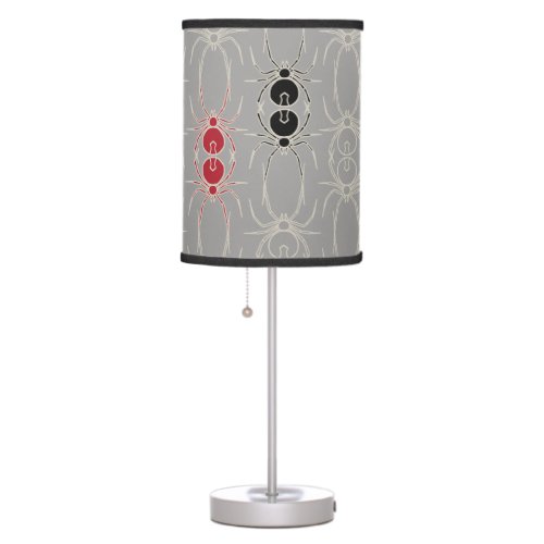 Spiders _ Ghost Grey and Bone White Table Lamp