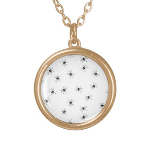 Spiders Gold Plated Necklace