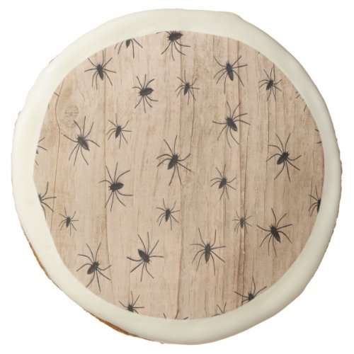 Spiders Halloween Photo Cookie