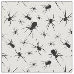 Spiders Happy Halloween b/w Fabric