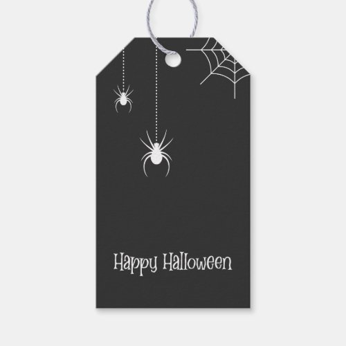 SpidersHappy Halloween Gift Tags