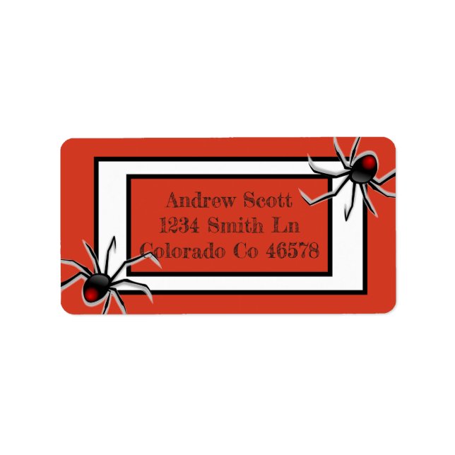 Spiders Label (Front)