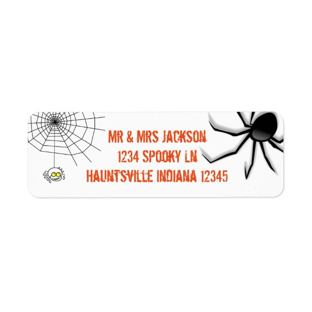 Spiders Label (Front)