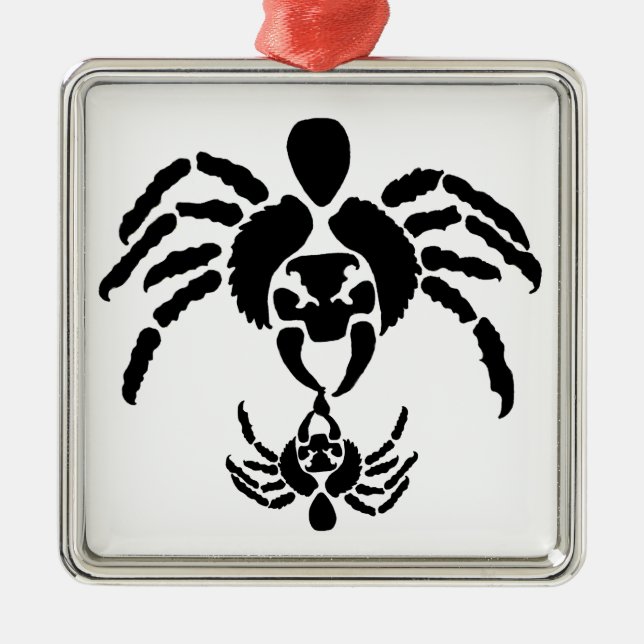 Spiders Metal Ornament (Front)