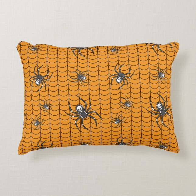 Spiders on Parade Accent Pillow (Front)