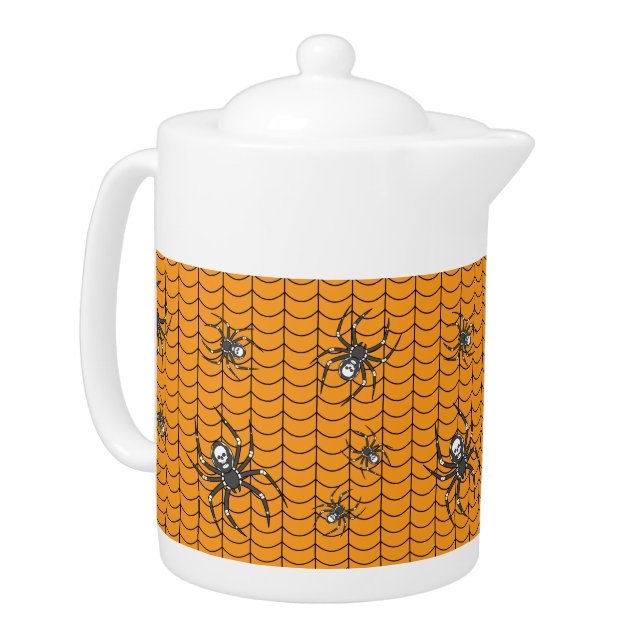 Spiders on Parade Teapot (Left)