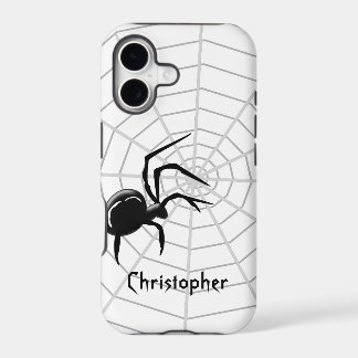 Spiders Web Just Add Name iPhone 17 Case