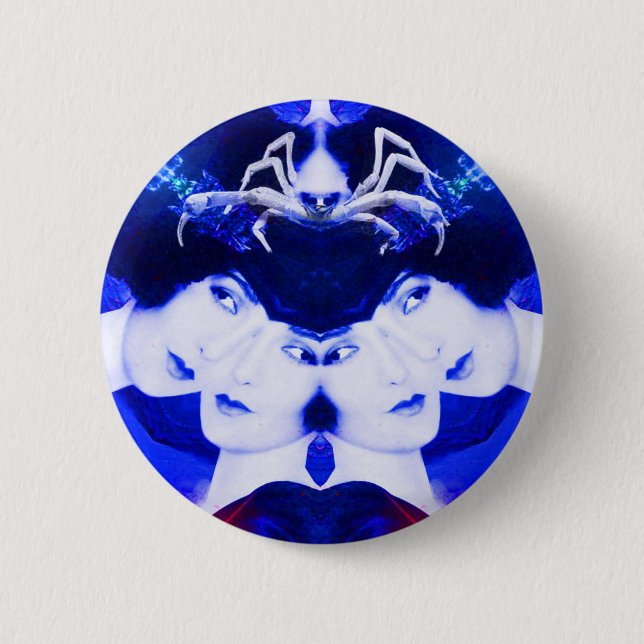 Spiders Web Pinback Button (Front)