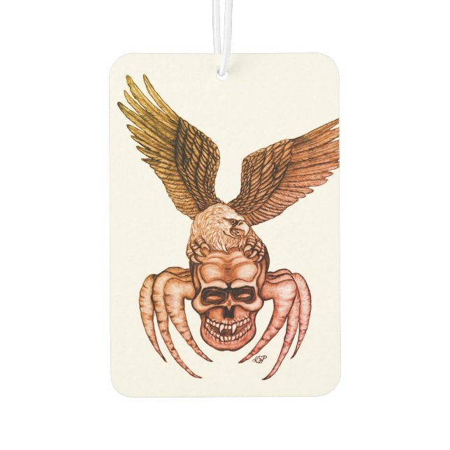 Spiderskull with Eagle Air Freshener (Back)