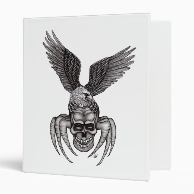 Spiderskull with Eagle Binder (Front/Inside)